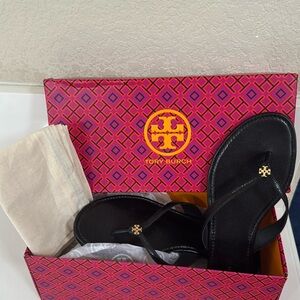 Tory Burch Goat Leather Flip Flops